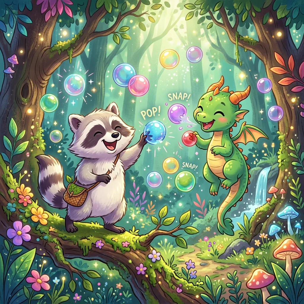 Bubble Shooter Raccoon Forest