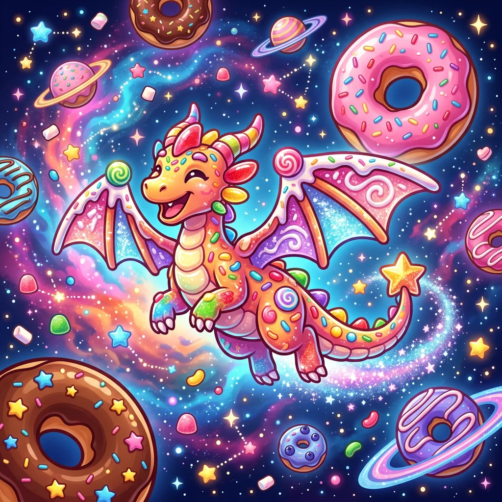Sweet Astronomy Donut Galaxy Star